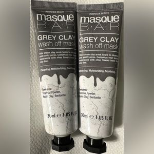 Masque Bar Grey Clay Wash Off Mask 2-pack NWT 1 oz